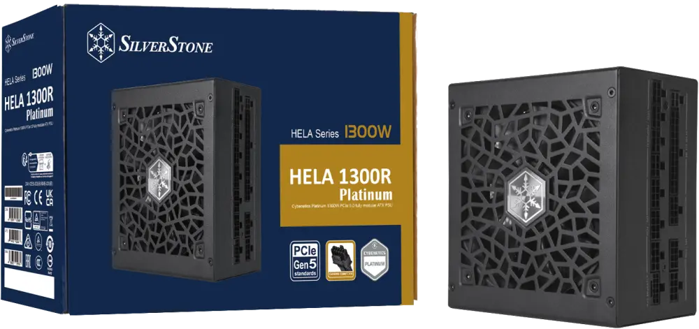 SilverStone HELA 1300R 1300W Platinum Cybenetics ATX 3.0 & PCIe 5.0 Fully Modular