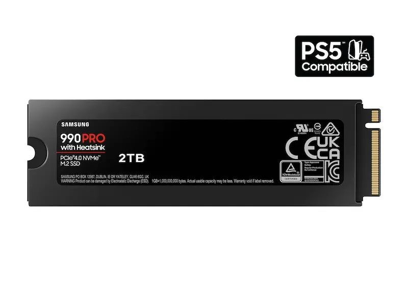 Samsung 990 PRO with Heatsink 2TB NVMe 2.0 SSD MZ-V9P2T0CW – SDRAM