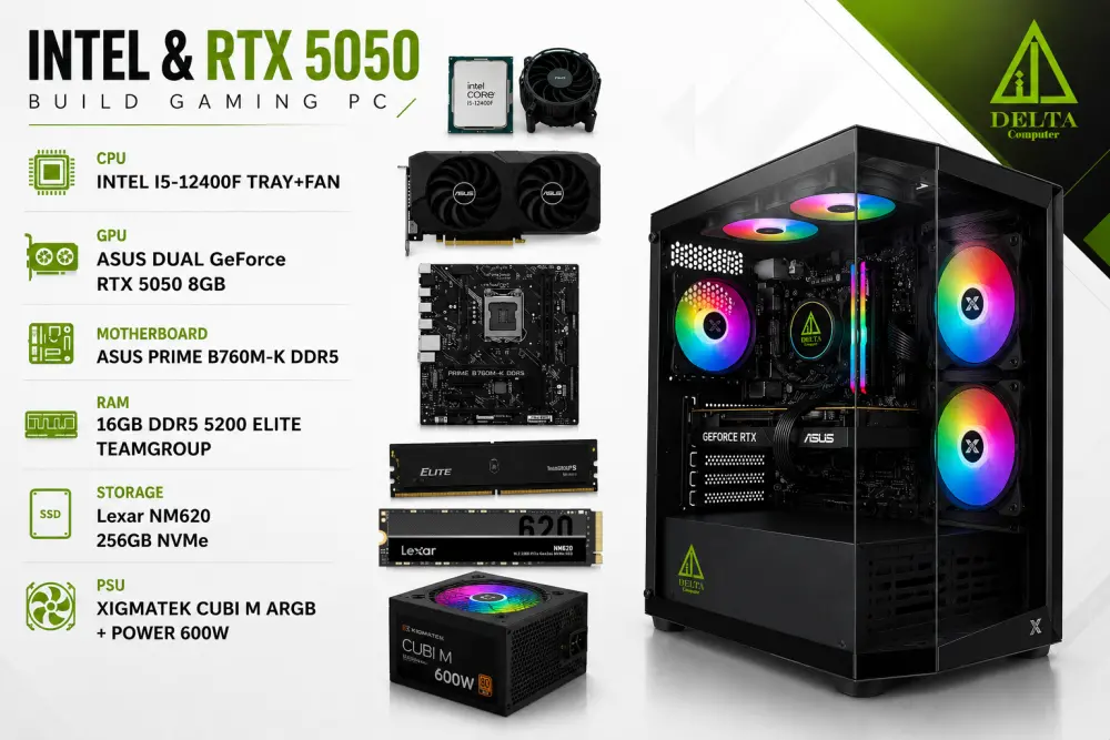 Intel & RTX 5050 Build