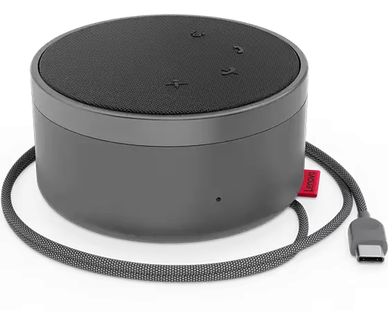 Lenovo Go Wired Speakerphone GXD1C82051 – USB-C, 40mm Driver, Dual Mics, Teams Certified - Storm Grey