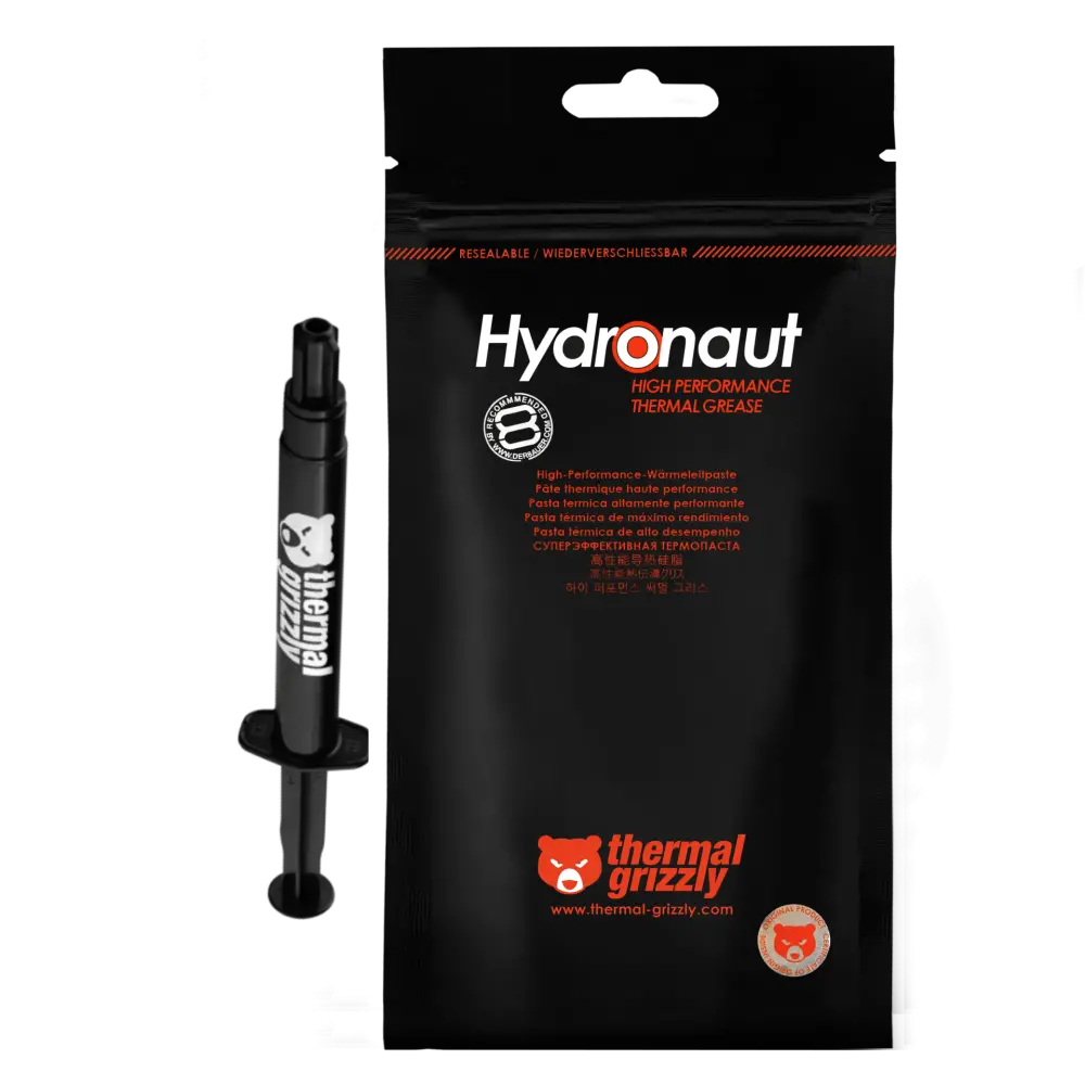 Thermal Grizzly Hydronaut 1.5ml/3.9g High-Performance Thermal Paste S-TG-H-015-R – Easy Application, Optimal Heat Transfer