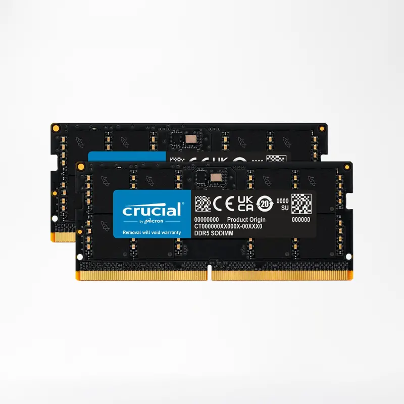 Crucial 16GB DDR5-5600 SODIMM 16GB capacity DDR5 1.1V 5600MT s