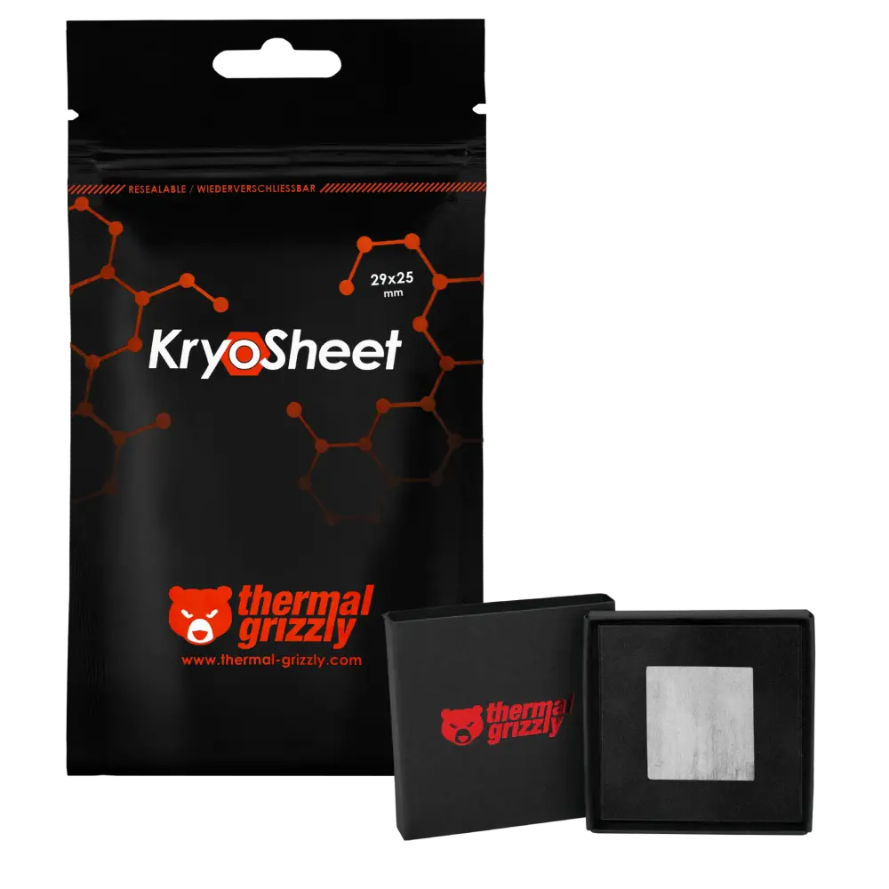 Thermal Grizzly KryoSheet 29x25x0.2mm Graphene Thermal Pads TG-KS-29-25 – Ultra High Performance Reusable Pad, Extreme durability