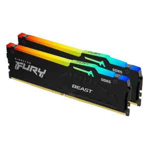 Kingston FURY Beast RGB 64GB (2x32GB) DDR5 6400MTs CL32 Desktop