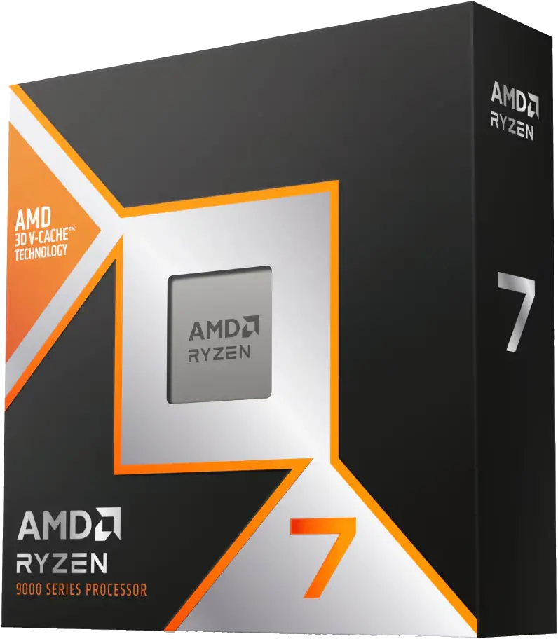AMD Ryzen 7 9800X3D — 8 Cores & 16 Threads, 4.7 GHz Base Clock, 5.2 GHz Max Boost, Socket AM5, 8MB L2 & 96MB L3 Cache