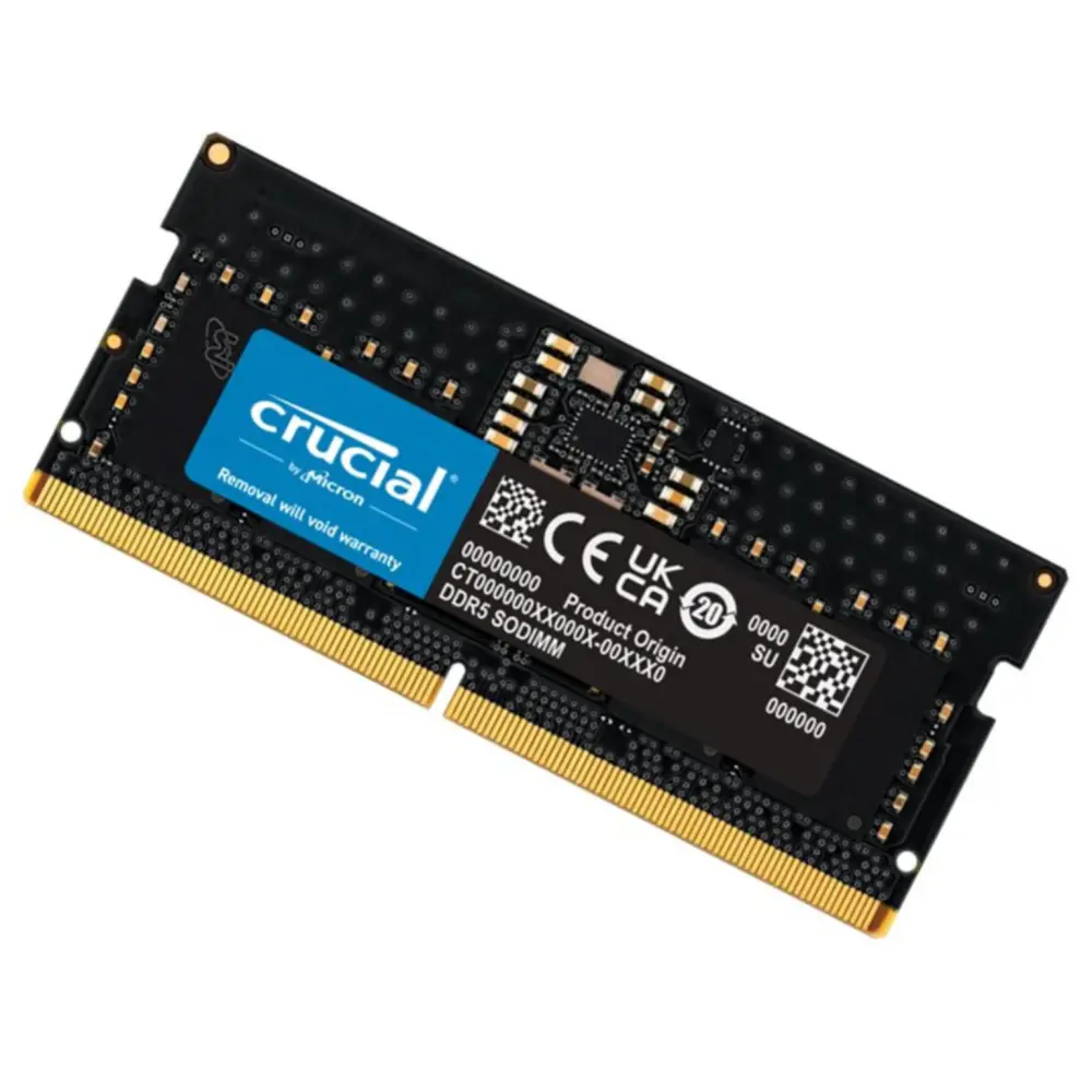 Crucial 16GB DDR5-4800MHz CL40 Laptop Memory CT16G48C40S5