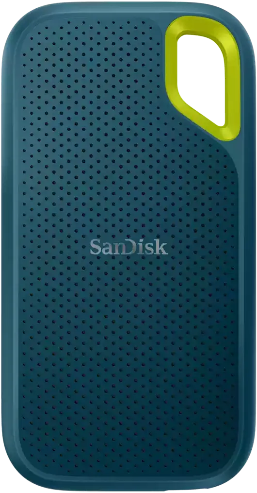 SanDisk Extreme Portable SSD 4TB – USB-C, 1050MBs Read, 1000MBs Write, 3M Drop Protection, Water & Dust Resistance