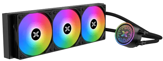Xigmatek Fenix 360 ARGB – 360mm AIO Liquid Cooler, 3000 RPM Pump