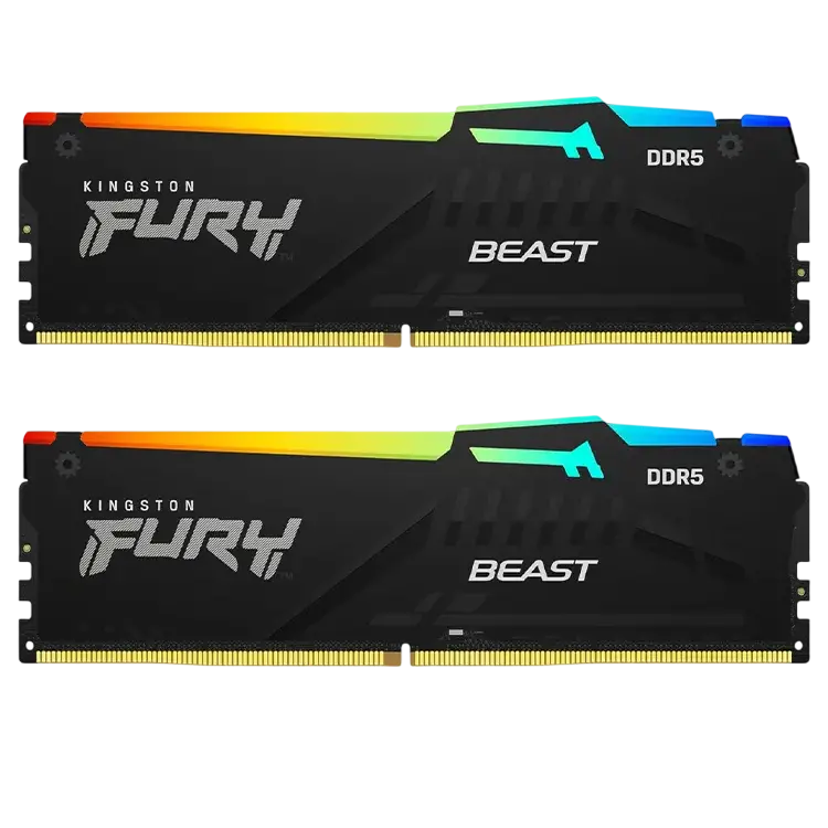 Kingston FURY Beast RGB DDR5‑6000MT/s CL30 64GB(2×32GB
