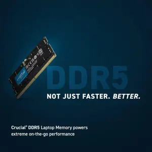 Crucial 16GB DDR5-4800MHz CL40 Laptop Memory CT16G48C40S5 - Delta