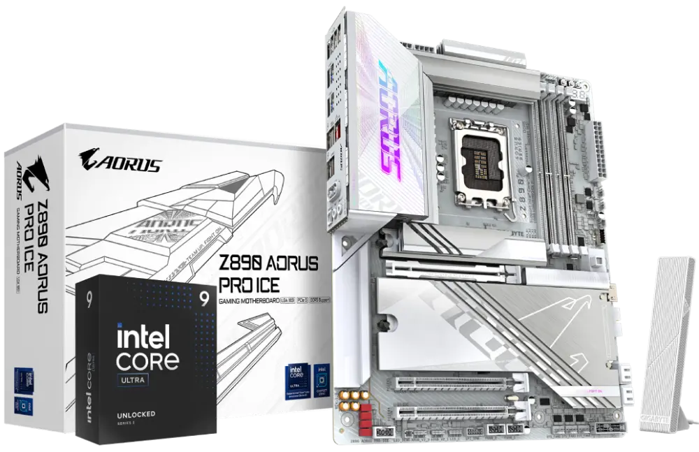 Bundle Gigabyte Z890 AORUS PRO ICE WiFi 7 + Intel Core Ultra 9 285K 