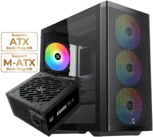 Xigmatek Osiris + Asgard 750W 80+ Bronze – 11 Fan Mounts, 400mm