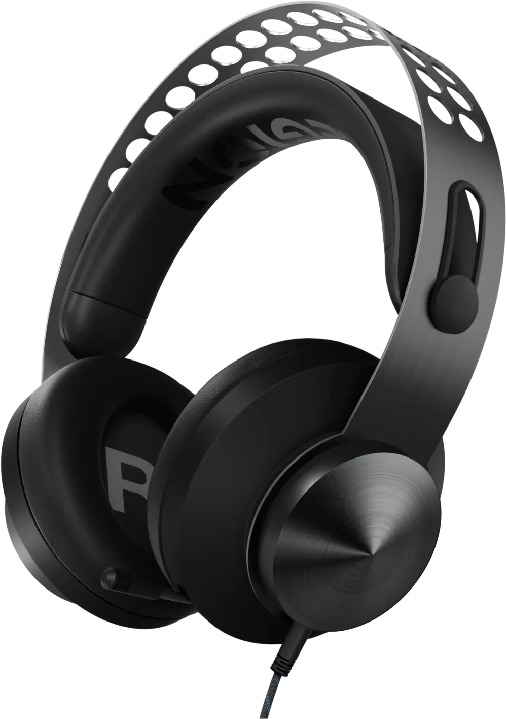 Lenovo Legion H500 Pro 7.1 Surround Gaming Headset GXD0T69864 – 50mm Drivers, Retractable Noise-Canceling Mic, USB & 3.5mm Connectivity, Memory Foam Earcups, Iron Grey