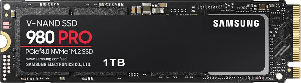 Samsung 980 PRO 1TB PCIe 4.0 NVMe M.2 SSD – Up to 7000 MB/s