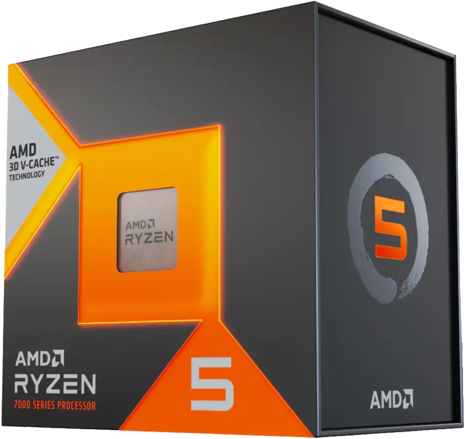 AMD Ryzen 5 7500X3D Gaming CPU – 3D V-Cache, 6C/12T, 4.5GHz, 5200DDR5, PCIe5.0, AM5, Radeon Graphics
