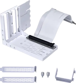 Lian Li Gen 4 PCIe Riser Cable with 4-Slot Vertical GPU Mount Bracket ...