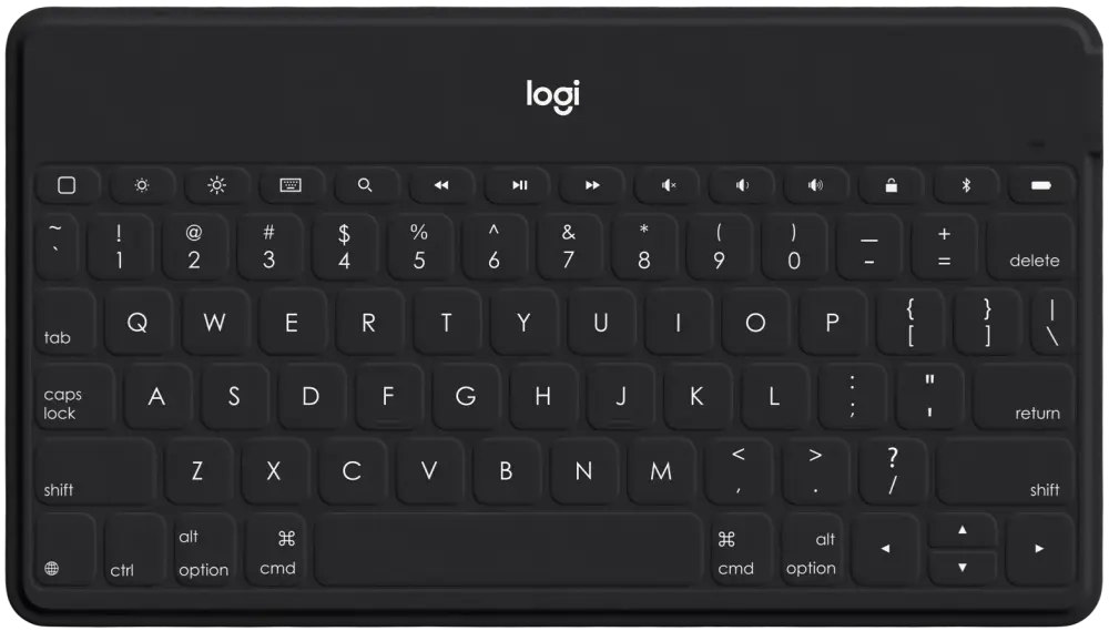 Logitech Keys-To-Go 920-006710 BLACK – Ultra Portable Bluetooth Keyboard for iPhone, iPad, Apple TV and Mac