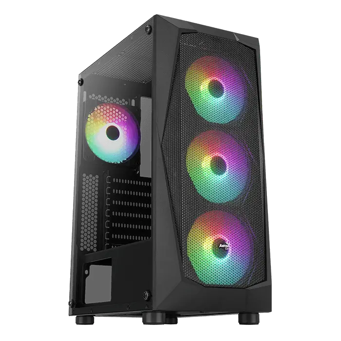 Aerocool FALCON ARGB PC MID TOWER CASE -VX PLUS 600 POWER SUPPLY