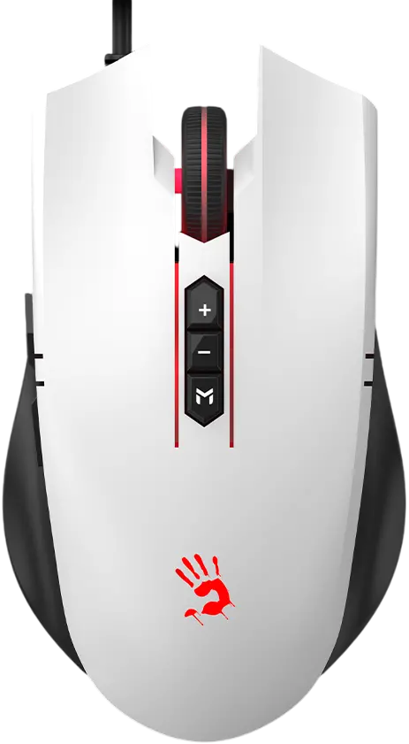 Bloody ES7 RGB Esports Gaming Mouse – PixArt Sensor, 6000 CPI, 7 Programmable Buttons, 1ms Response, 16.8M RGB Lighting, White