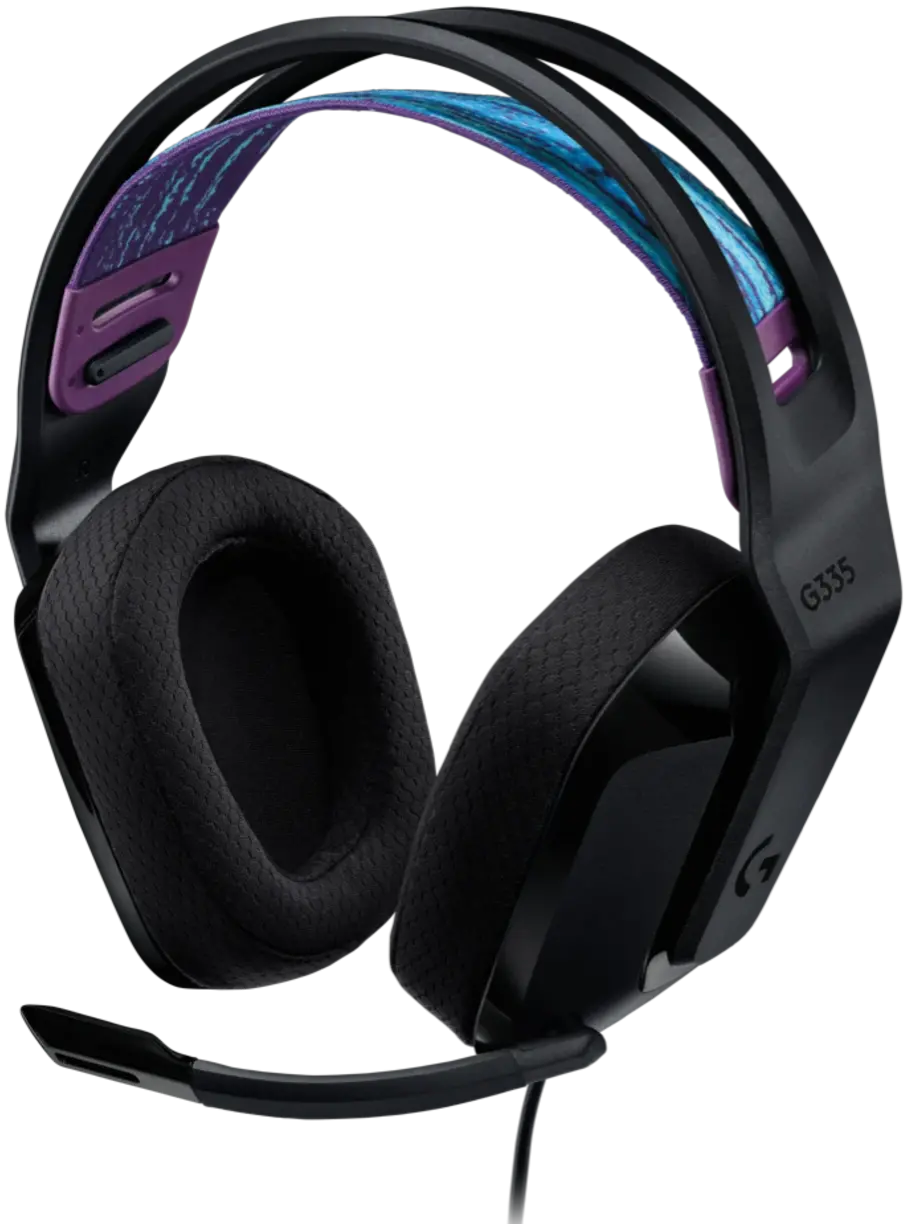 Logitech G335 wired Gaming Headset Black 981-000978 – 40mm Neodymium Drivers, Lightweight, Flip‑to‑Mute Mic, Discord Certified (Opened Box)