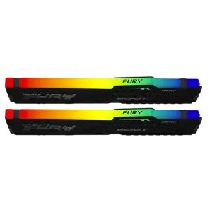 Kingston FURY Beast RGB 64GB (2x32GB) DDR5 6400MTs CL32 Desktop