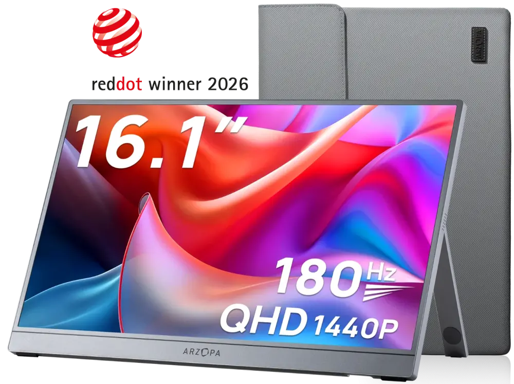 Arzopa Z3FC 16.1 2. QHD Portable Monitor (with Sleeve Bag)