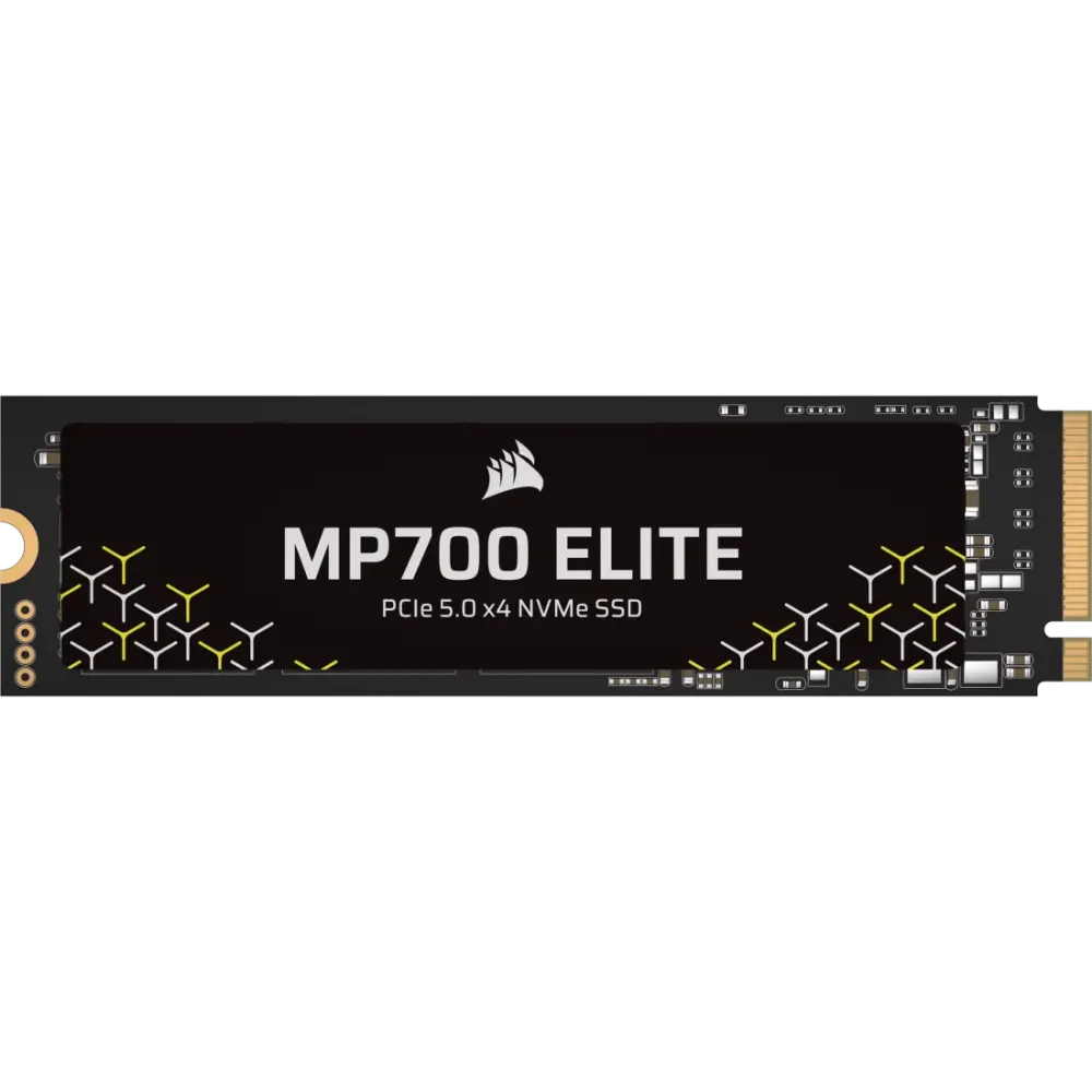 Corsair MP700 Elite 1TB PCIe 5.0 NVMe SSD CSSD-F1000GBMP700ENH – 10K MB/s Read, 8500 MB/s Write, 600 TBW, 3D TLC NAND, 1500 G Shock