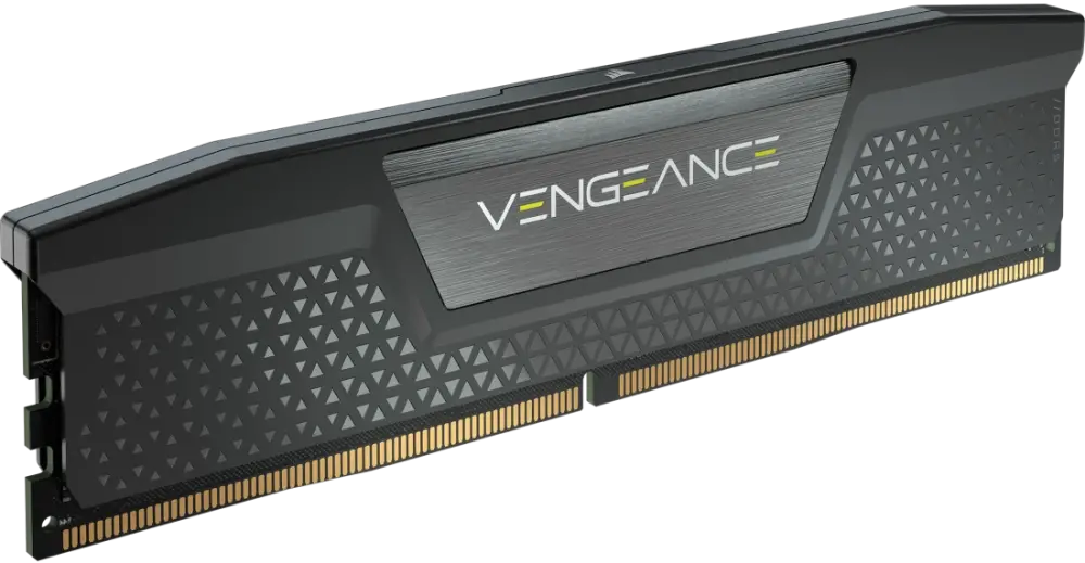 Corsair VENGEANCE® 16GB (1x16GB) DDR5-5200MT/s CL40 Memory — XMP3.0, 1.25V, Black