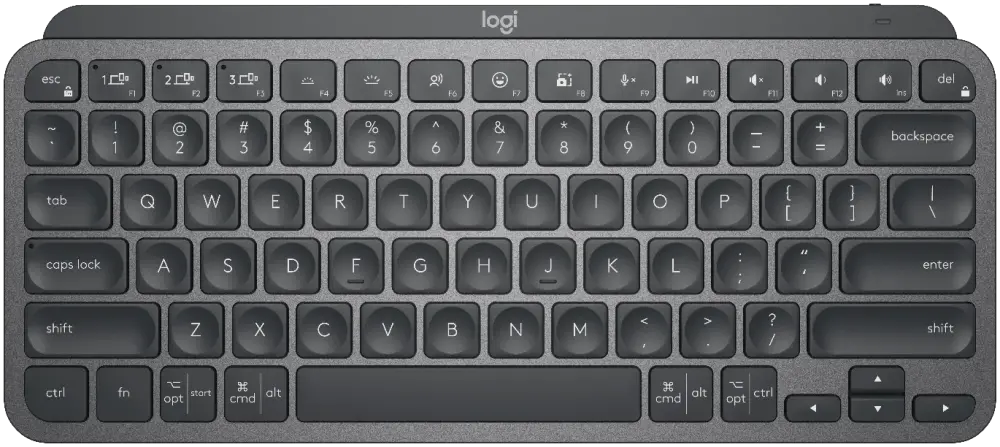 Logitech MX Keys Mini 920-010388 — Bluetooth Backlit Compact Keyboard, Multi-Device, 5-Months Battery, Graphite
