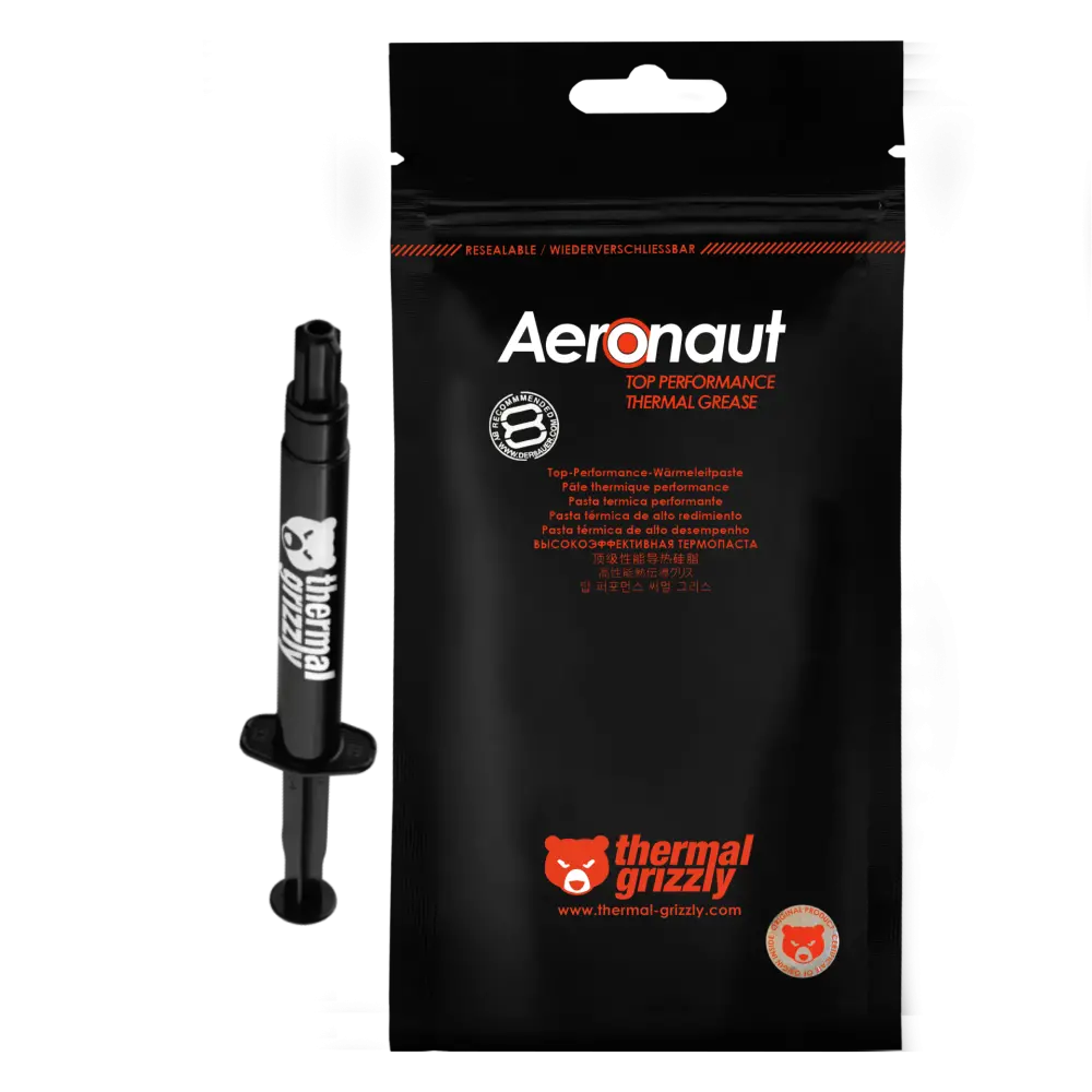 Thermal Grizzly Aeronaut 3ml/7.8g High-Performance Thermal Paste S-TG-A-030-R – Easy Application, Optimal Heat Transfer
