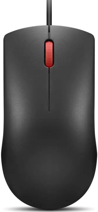 Lenovo 120 Wired USB Mouse GY51L52636 – 1600 DPI LED Optical Sensor, 3-Buttons, Ambidextrous Design, 1.5m Cable – Black
